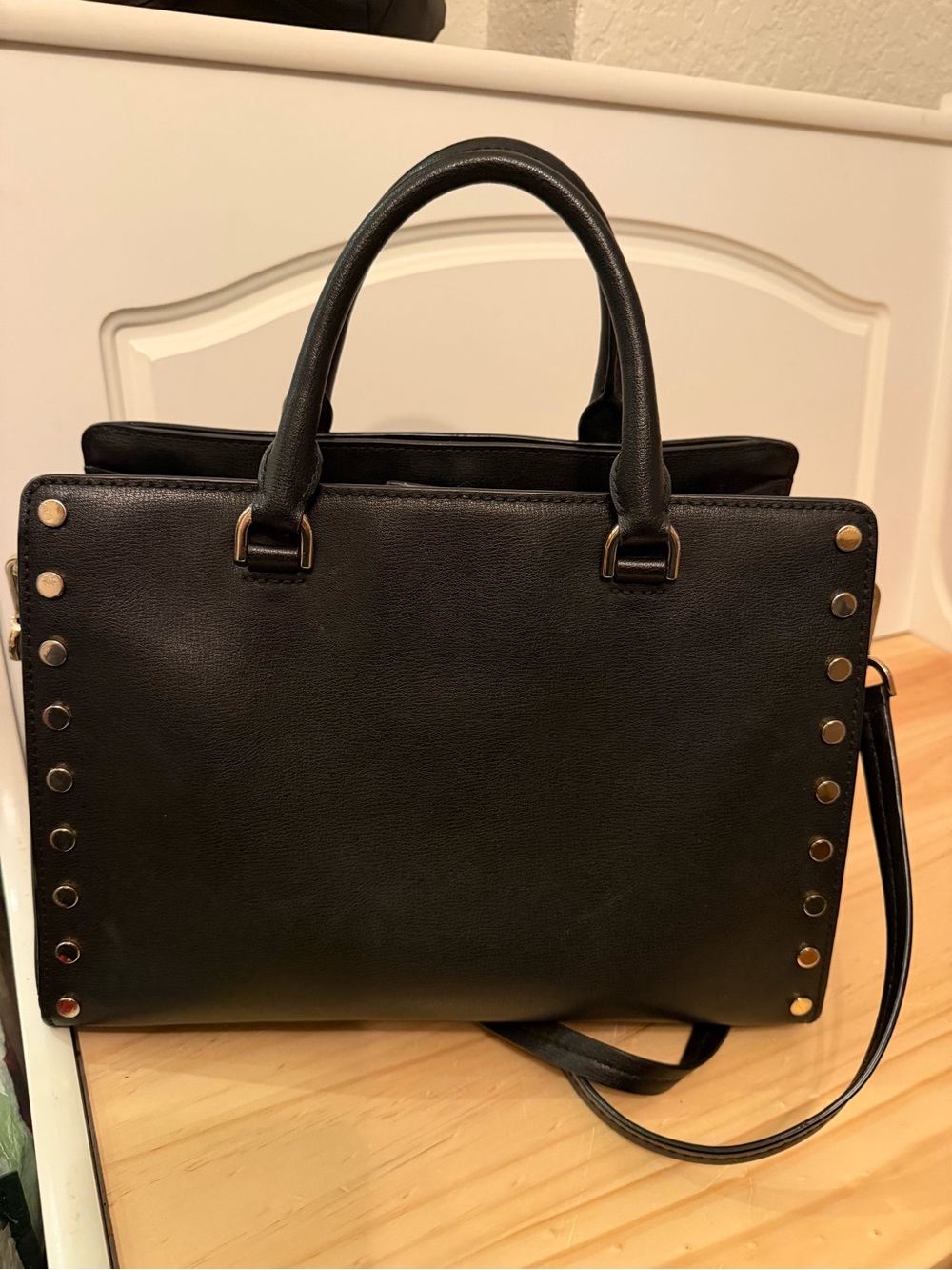 Michael Kors SYLVIE Large Leather Tote Satchel Shoulder Bag - Picture 4 of 10
